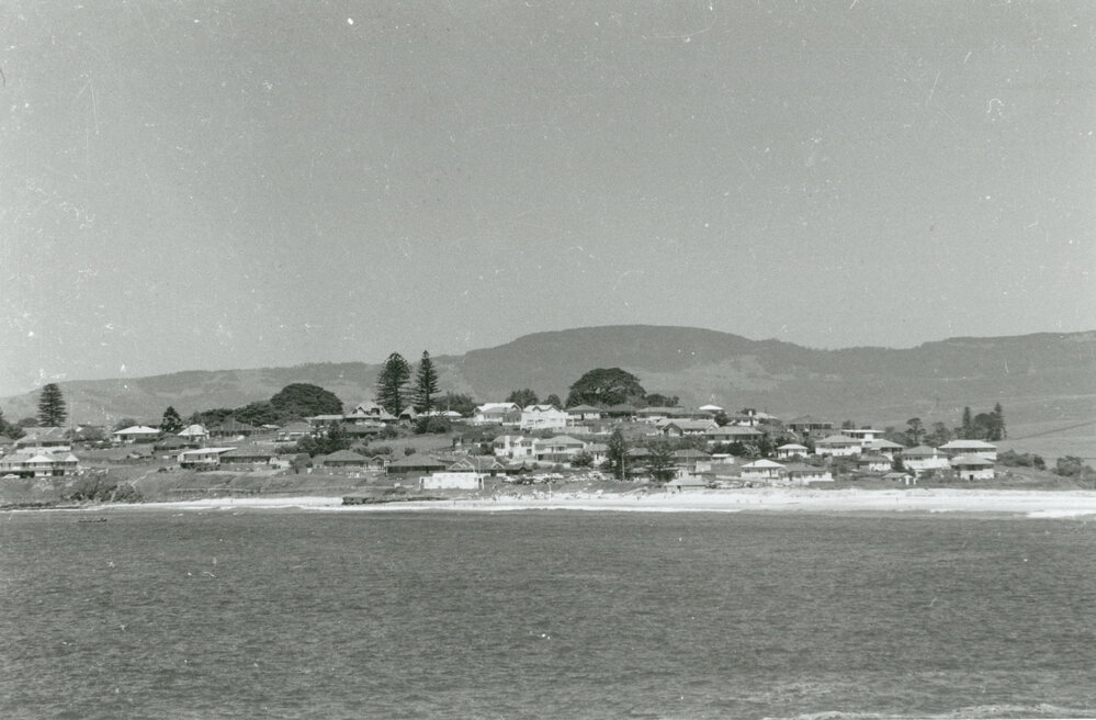 Shellharbour North Beach and township view from the ocean