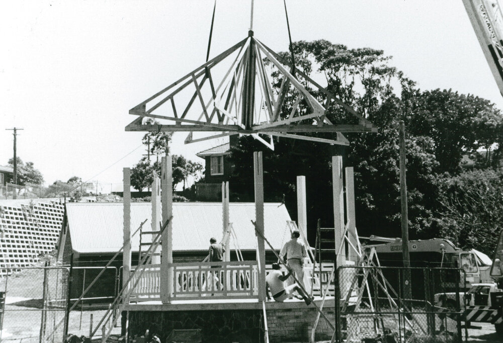 Rotunda construction at Little Park, Shellharbour 1987