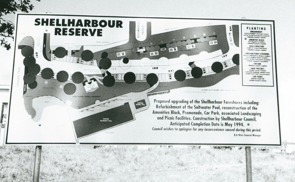 Shellharbour Reserve foreshore development 1993