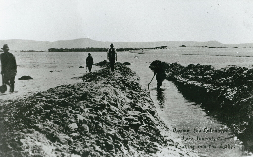 Opening the entrance to Lake Illawarra