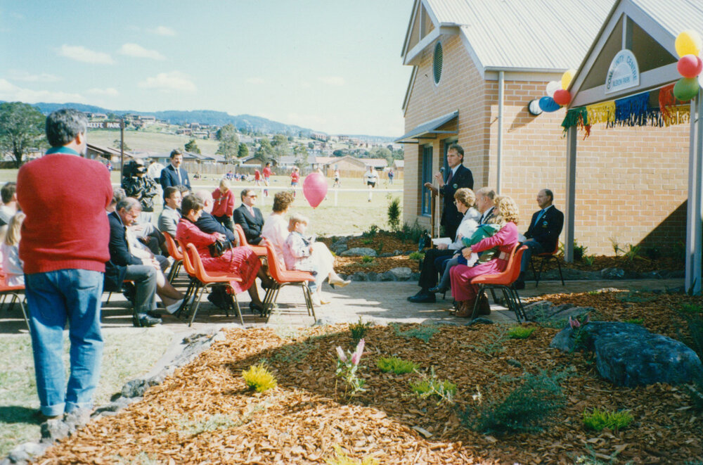 Peter O'Rourke at the opening of Albion Park Community Centre