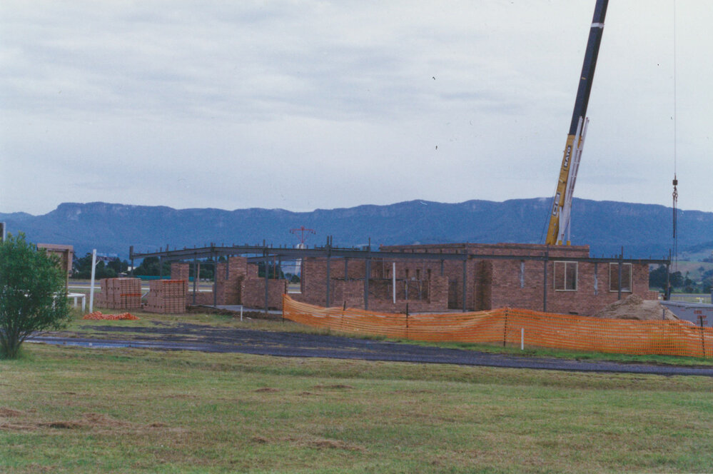 Albion Park Aerodrome terminal under construction 1993