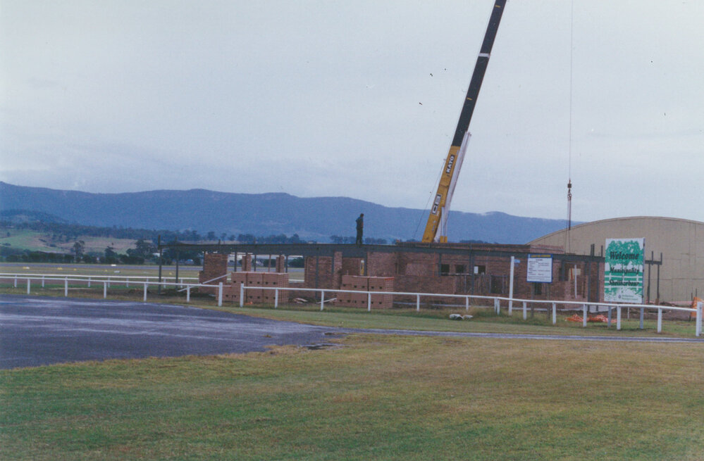 Albion Park Aerodrome terminal under construction 1993