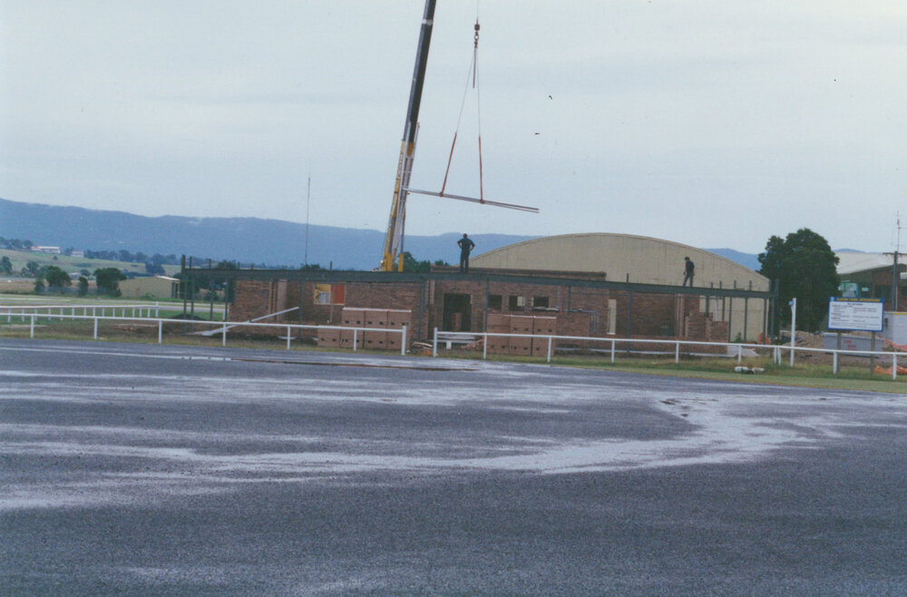 Albion Park Aerodrome terminal under construction 1993