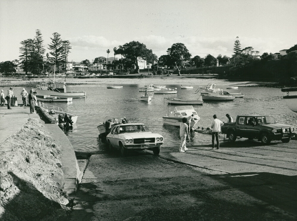 The boat ramp at Shellharbour Harbour 1986