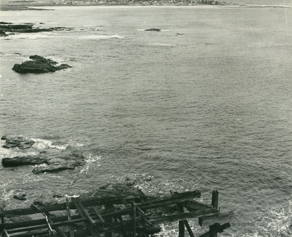 Ruins of old Bass Point jetty c.1960s