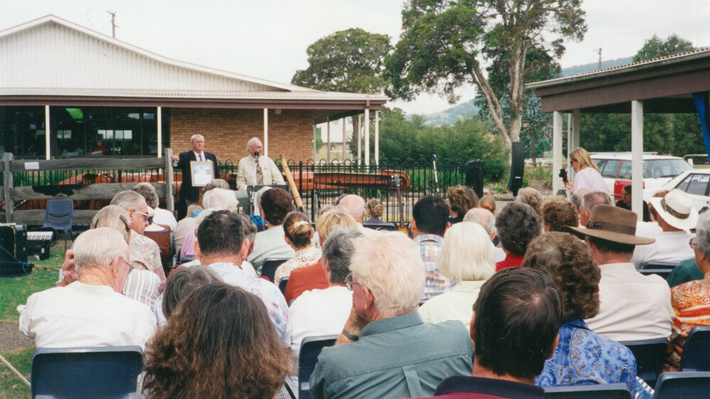 Crowd at the launch of Heritage Week at Tongarra Museum