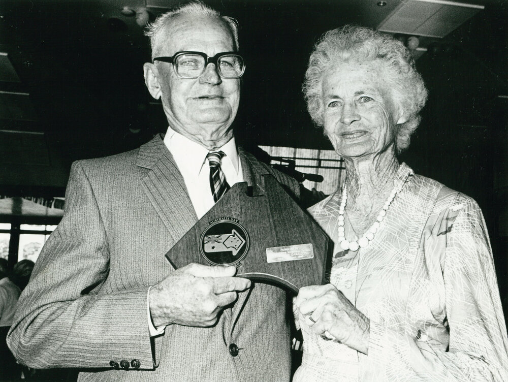 Ray Carmody, Citizen of theYear 1989 with his sister, Amy Lawler