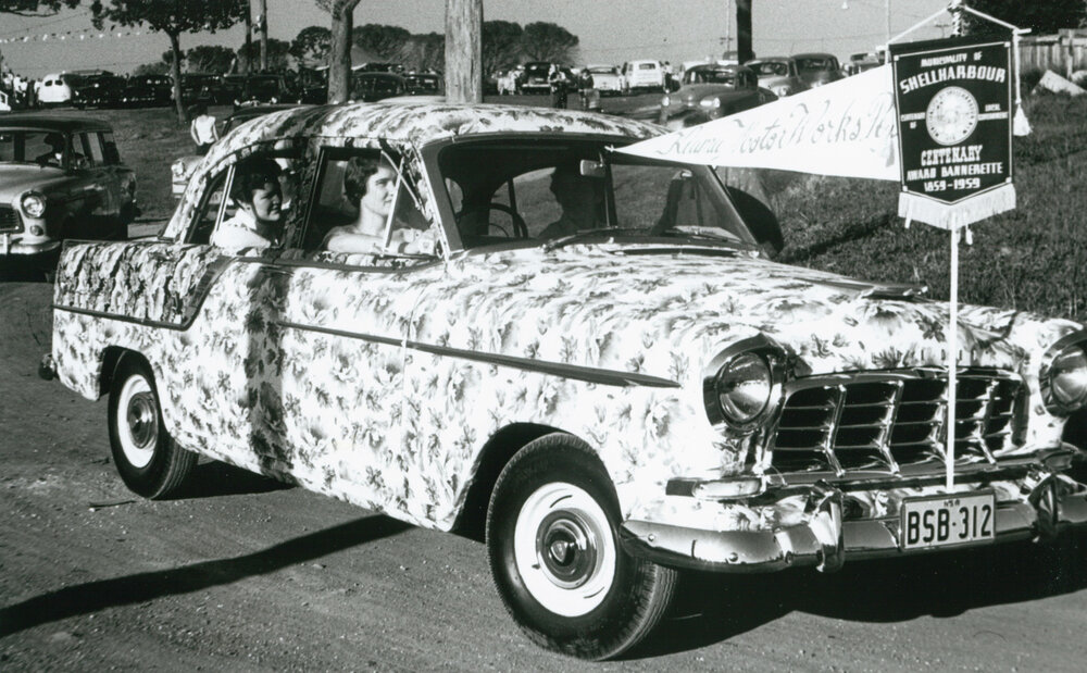 Holden car in the 1959 Shellharbour Centenary Parade