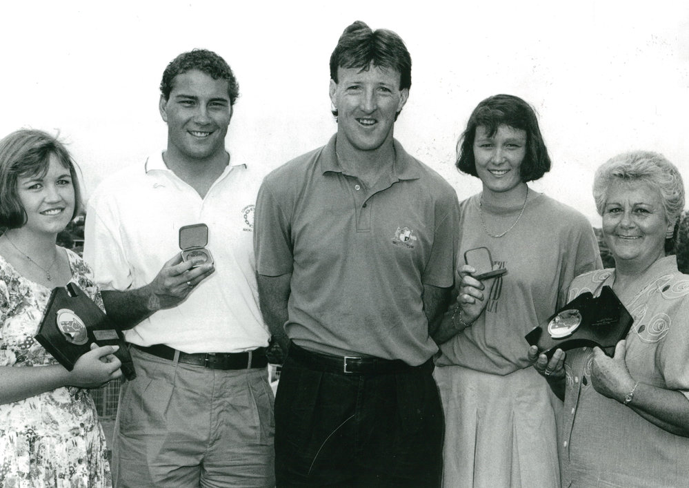 Australia Day award winners 1991 with cricketer Geoff Lawson