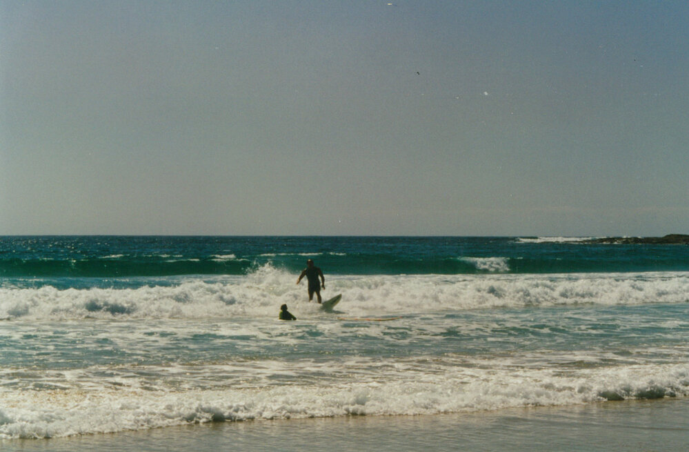 Surfboard rider at Warilla Beach 1994