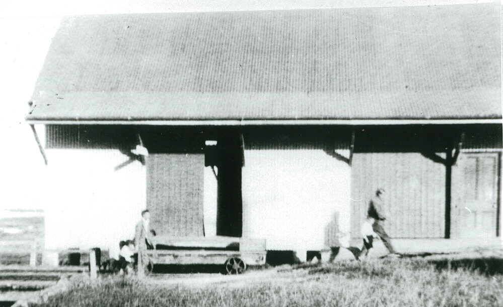 Boat store at Shellharbour Harbour about 1930