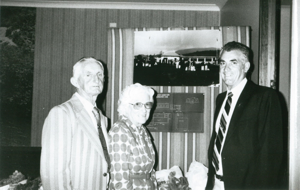 Lew, Essie &amp; Des Stubbs at Albion Park Bowling Club