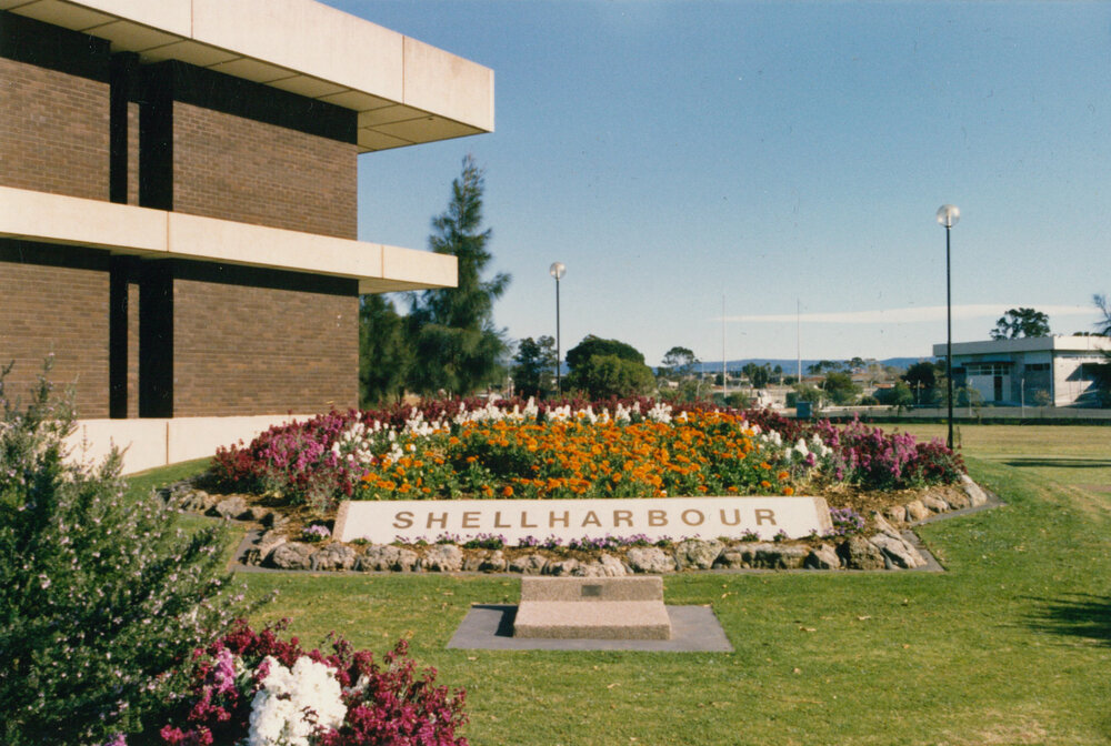 A flower garden outside Shellharbour Council Chambers, Warilla