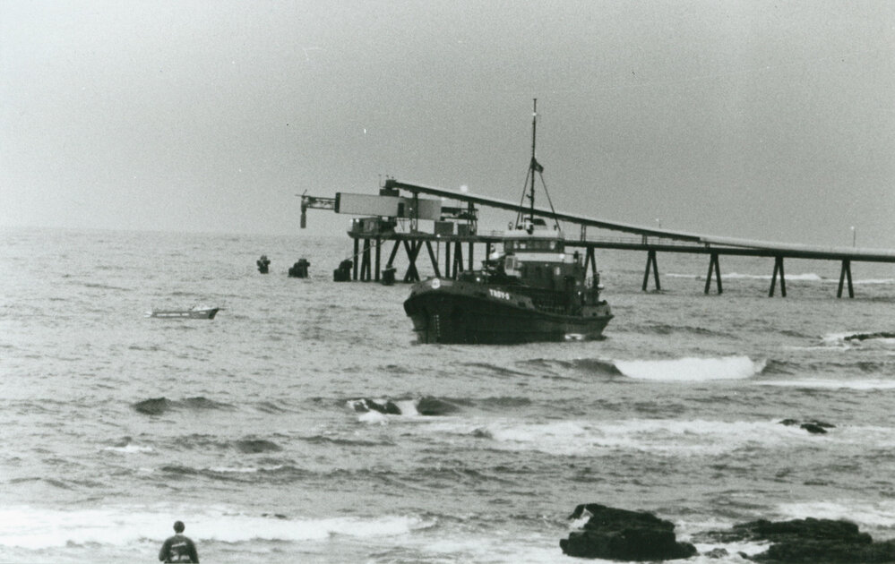 The ship 'Troy D' grounded at Bass Point 1995