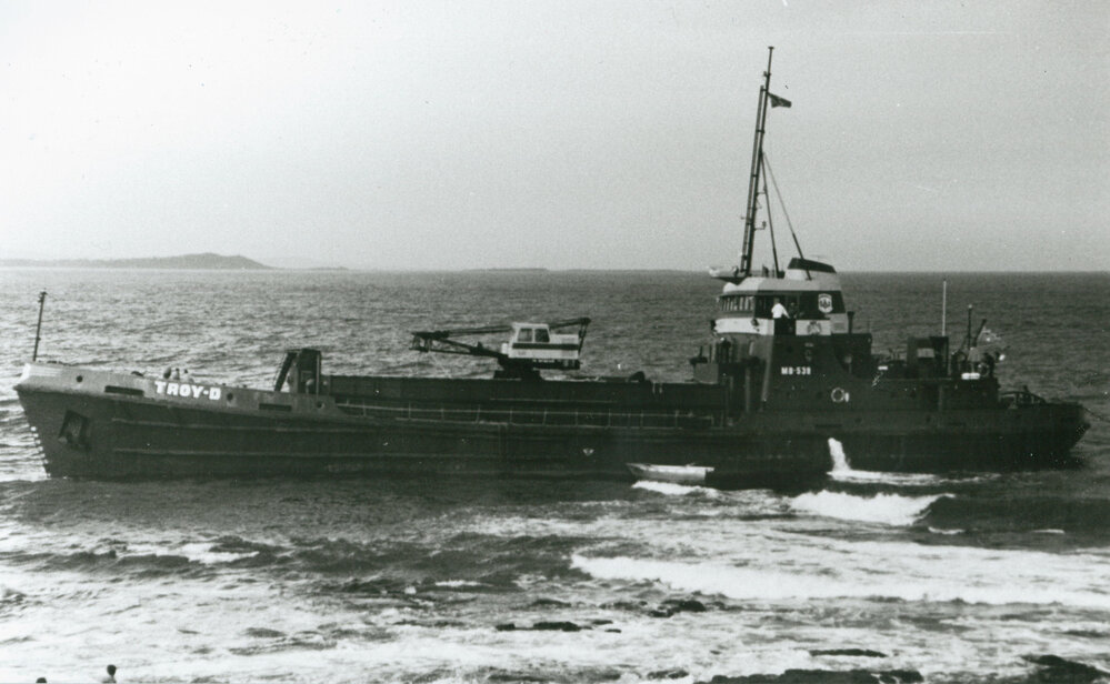 The ship 'Troy D' grounded at Bass Point 1995