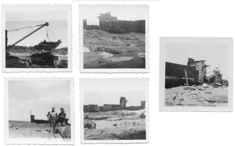 Salvaging the wreck of the Boston