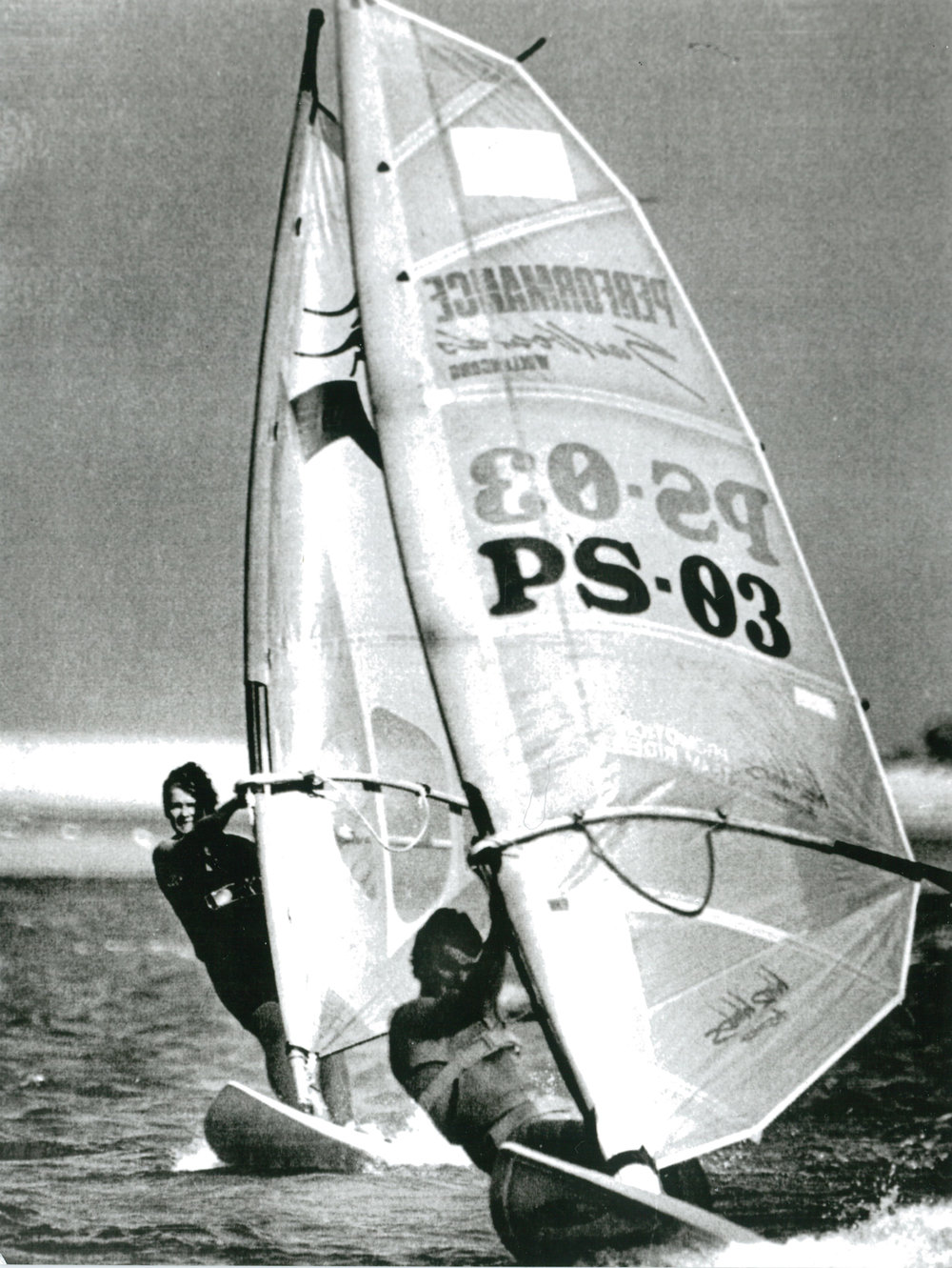 Windsurfing at the entrance to Lake Illawarra