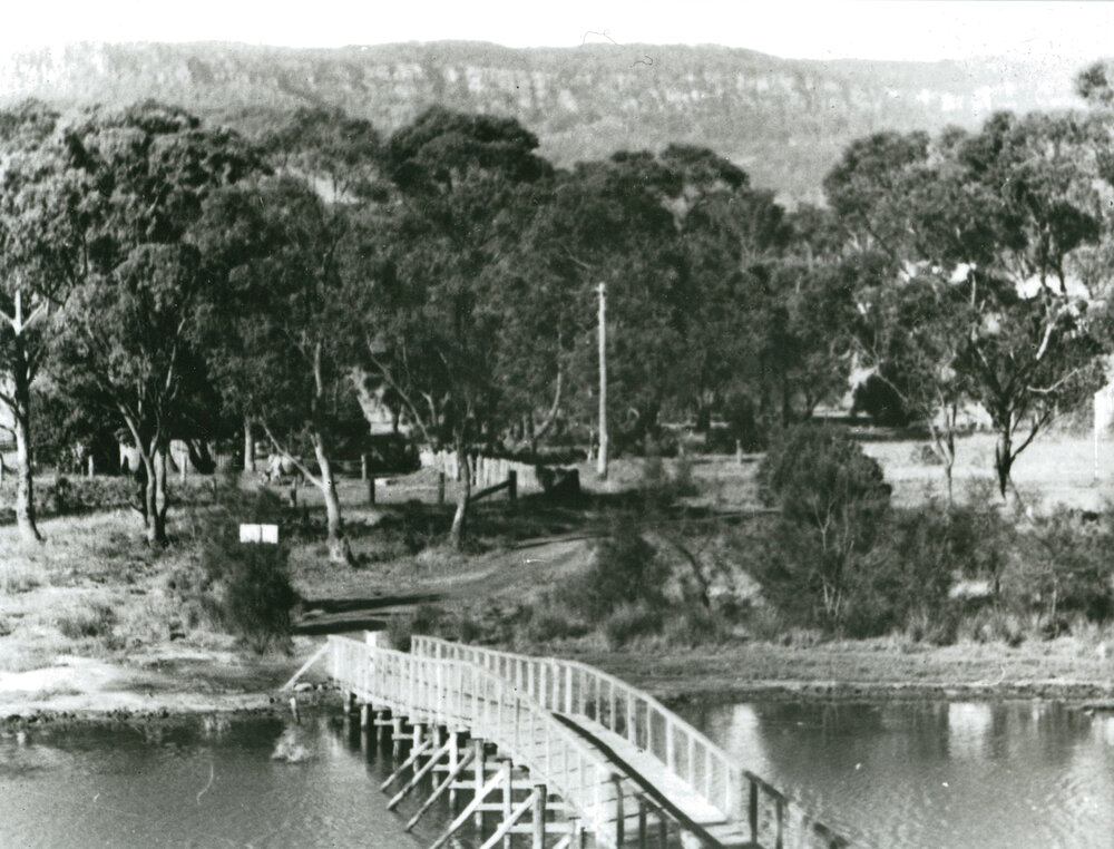 Slater's Creek Bridge, Oak Flats in the 1950s