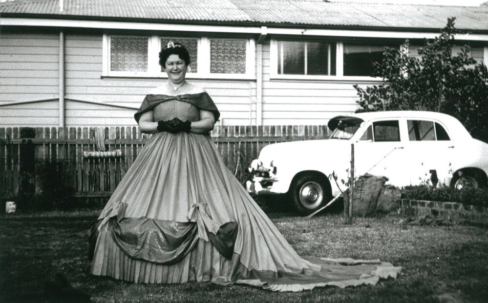 Thelma O'Gorman dressed for the Shellharbour Centenary Ball