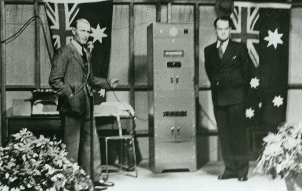 Principal Joe Caldwell, with Albert Murray, President of the P &amp; C Association