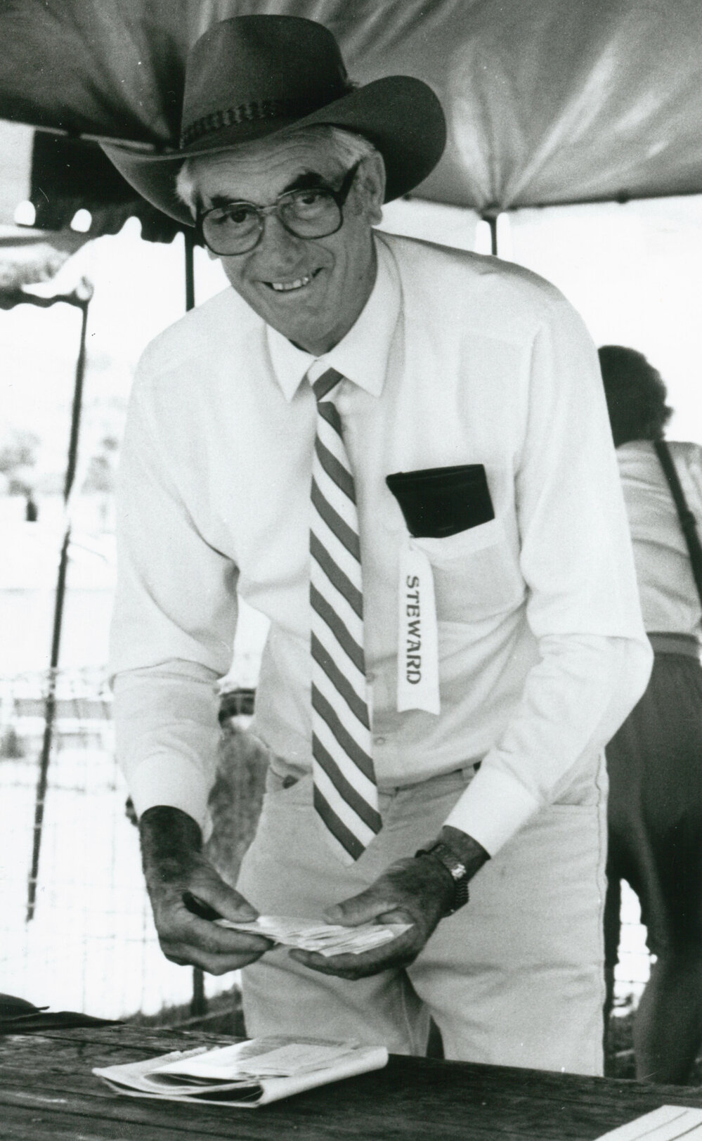 Des Stubbs, Chief Angora Goat Steward at Albion Park Show