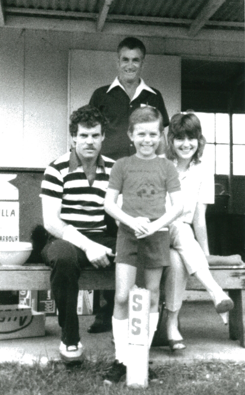 Cricketer Trevor Chappell with Albion Park fans