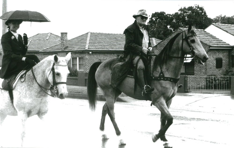 Horse riders in the Macquarie Pass Centenary Parade