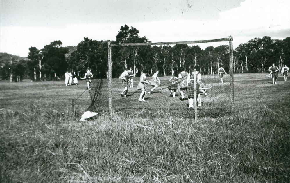 Hockey training at Albion Park 1951
