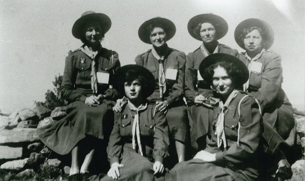 Mary Dorl with other Scout Leaders