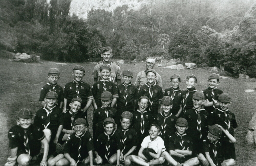 Cub camp at Mt Keira 1957