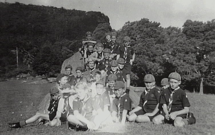 Cub camp at Mt Keira 1957