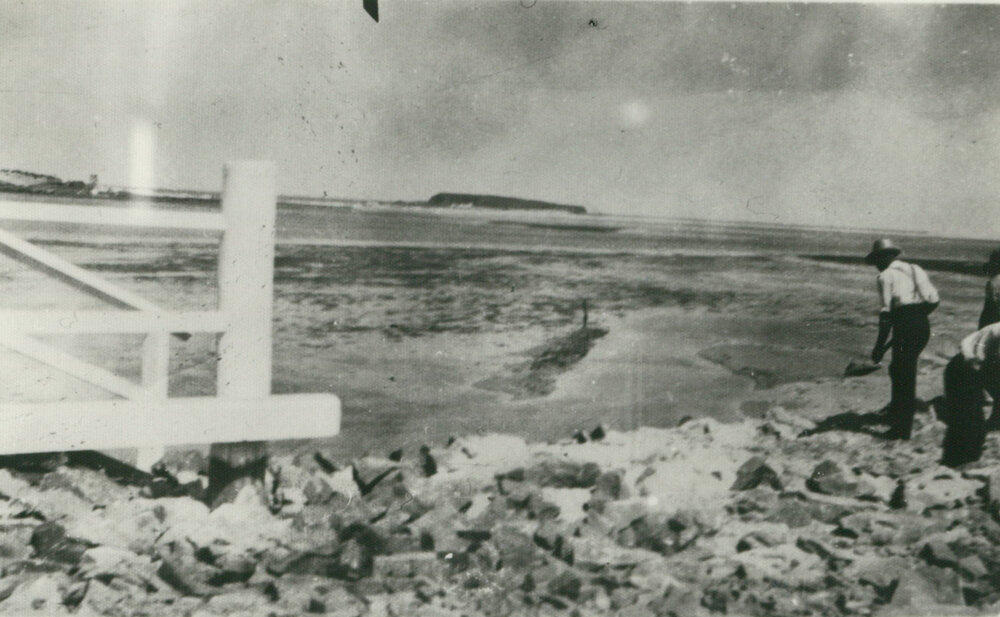 Windang Bridge construction 1936