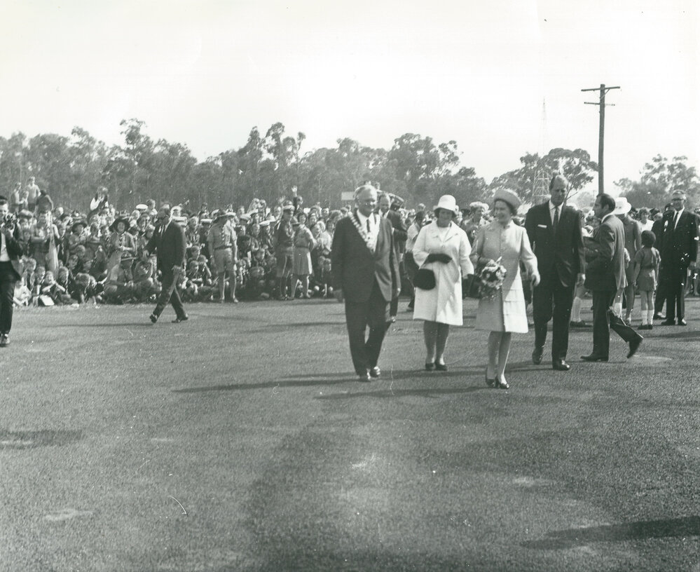 The Queen's visit to Albion Park Aerodrome