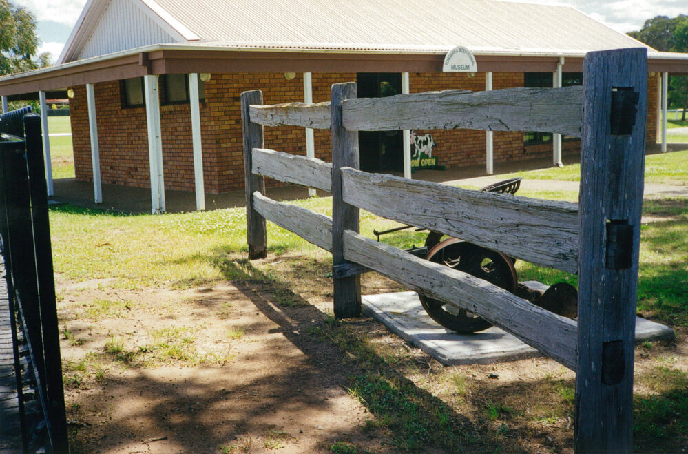 Post and rail farm fence at Tongarra Bicentennial Museum