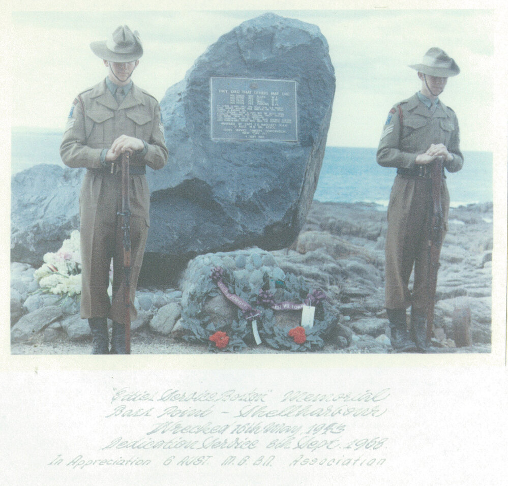 Service at the 'Cities Service Boston' memorial, Bass Point