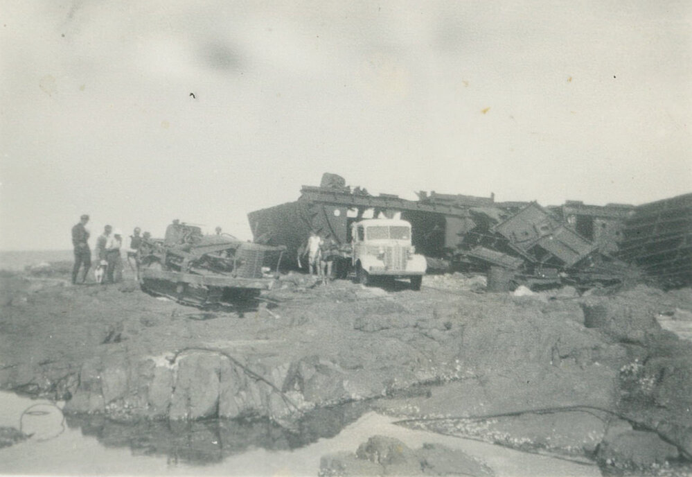 Cities Service Boston' salvage operation