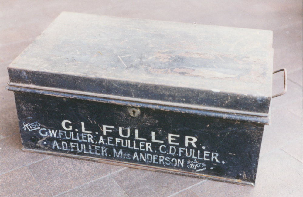Deed box used by George Laurence Fuller and family