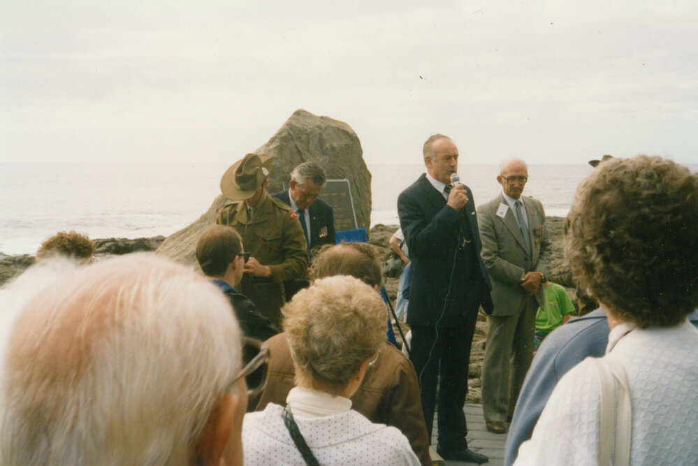 Remembrance service by surviving crew of 'Cities Service Boston'