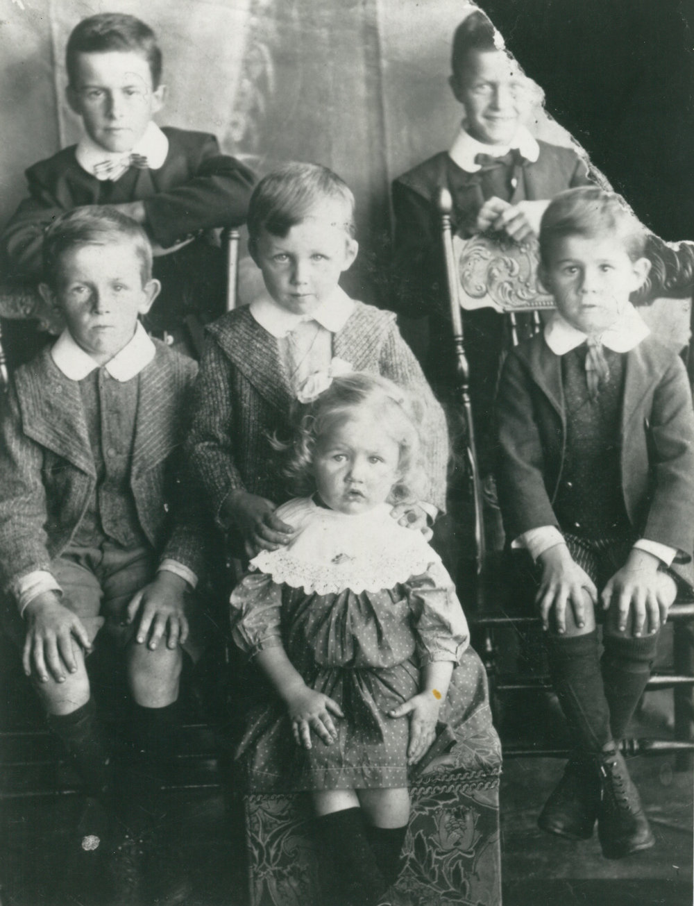 Bert, Alan, Bruce, Rupert, Norman and Elsie Weston