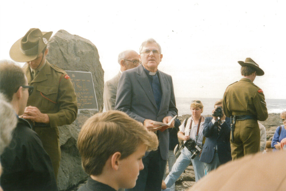 Remembrance service by surviving crew of 'Cities Service Boston'