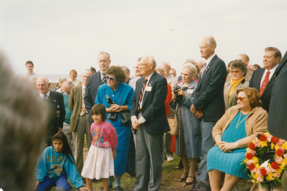 Remembrance service by surviving crew of 'Cities Service Boston'