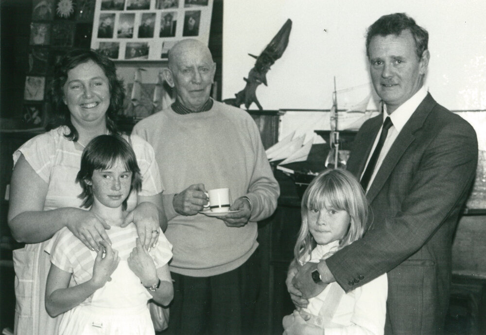 The Derbyshire family at the launch of  'Land Between Two Rivers' book
