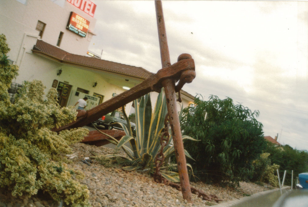 Anchor from the shipwreck, 'Rangoon'