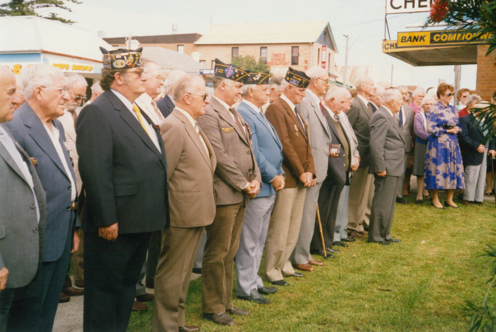 Remembrance service for the wreck of the 'Cities Service Boston' in Caroline Chisholm Park