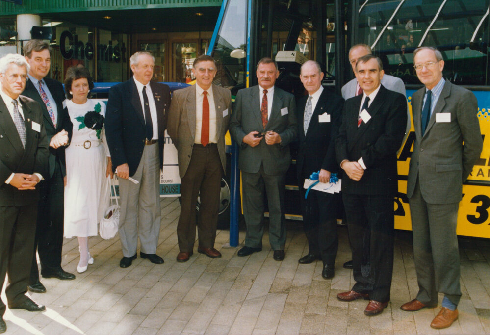 Invited guests at the launch of Shellharbour Translink Transport System