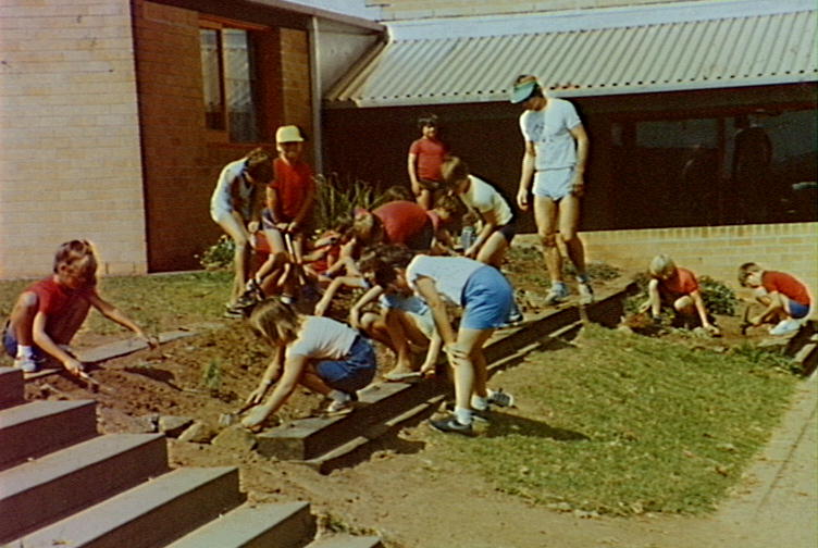 Barrack Heights Public School shrub planting 1986