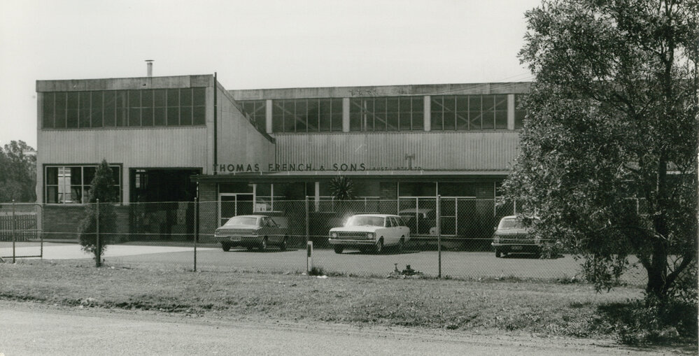 Thomas French &amp; Sons factory, Industrial Road, Oak Flats 1975