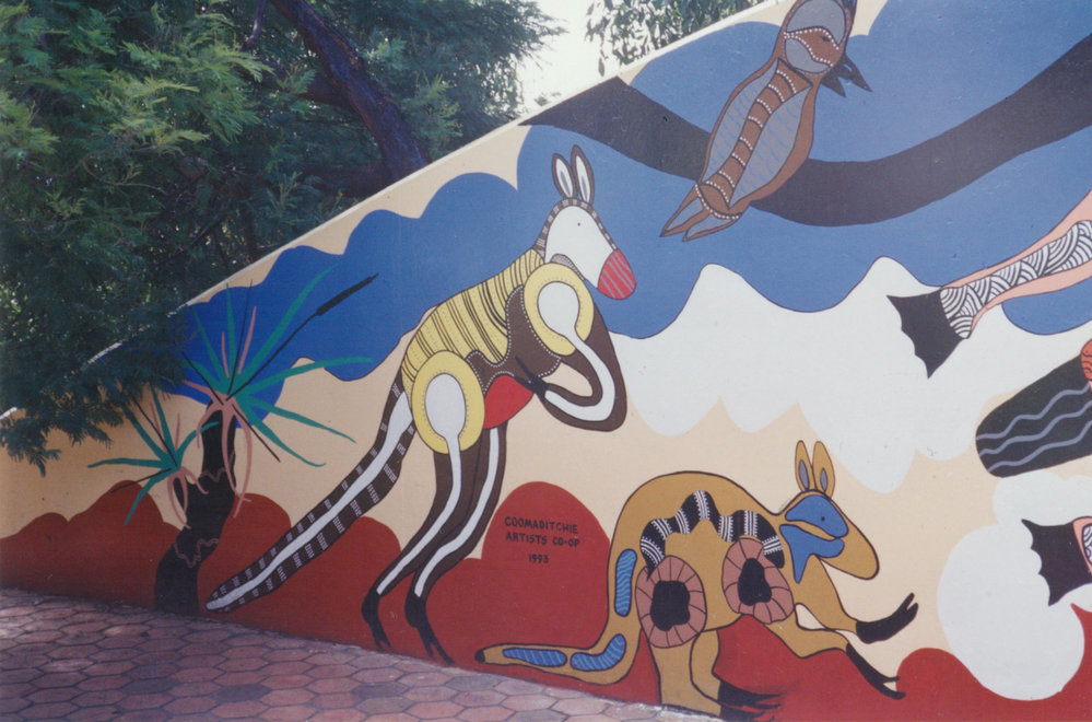 Dreamtime mural, Blackbutt Reserve