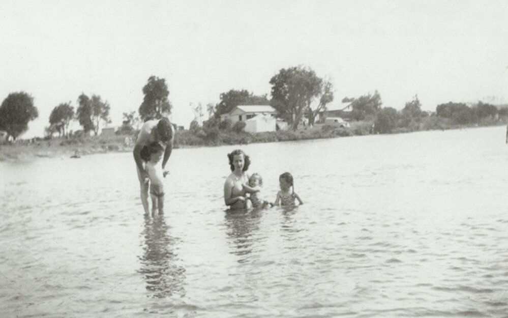 Swimming in Little Lake near Elliott Park